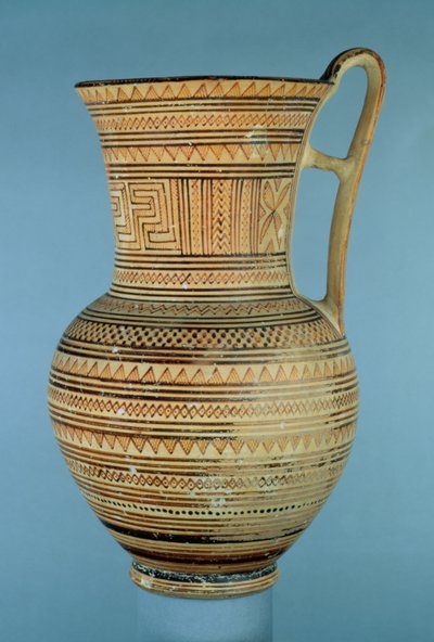 Attic Late Geometric IIa high-necked pitcher by Greek